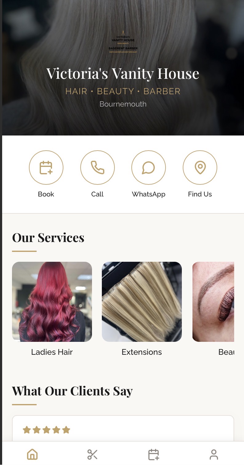 Victoria's Vanity House Mobile App